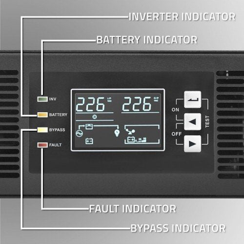 EAN 5901878522852 - Qoltec 52285 sistema de alimentación ininterrumpida (UPS) Doble conversión (en línea) 1 kVA 1000 W 2 sali imagen 5