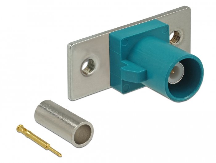 Delock Pasador De Resorte De Enchufe Fakra Z Para Engarzar 2 Orificios Preperforados