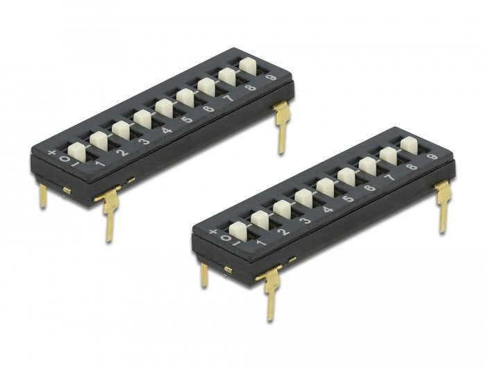 Delock Interruptor Dip Tri-State 9 Dígitos Con Paso De 2,54 Mm Tht 2 Piezas
