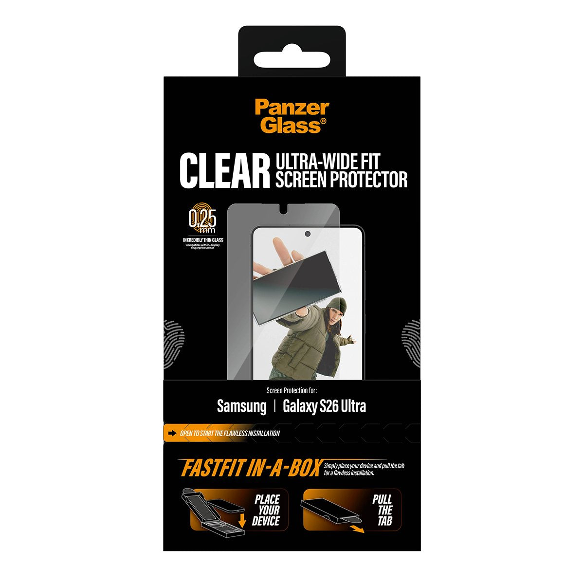 EAN 5715685033872 - PanzerGlass ® Screen Protector Samsung Galaxy S26 Ultra | Ultra-Wide Fit w. FASTFIT IN-A-BOX Protector de imagen 3