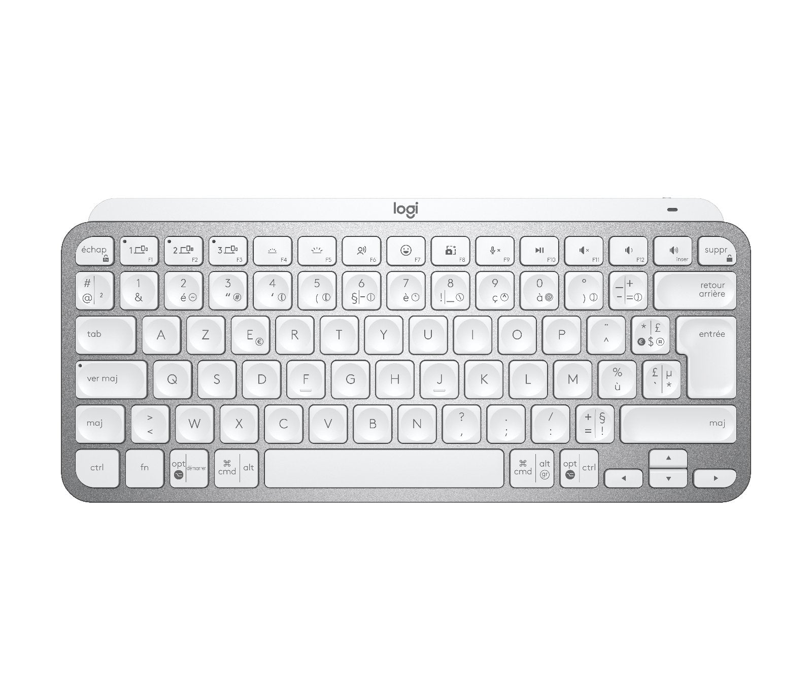 EAN 5099206098879 - Logitech Master MX Keys Mini teclado Oficina RF Wireless + Bluetooth AZERTY Francés Gris imagen 1