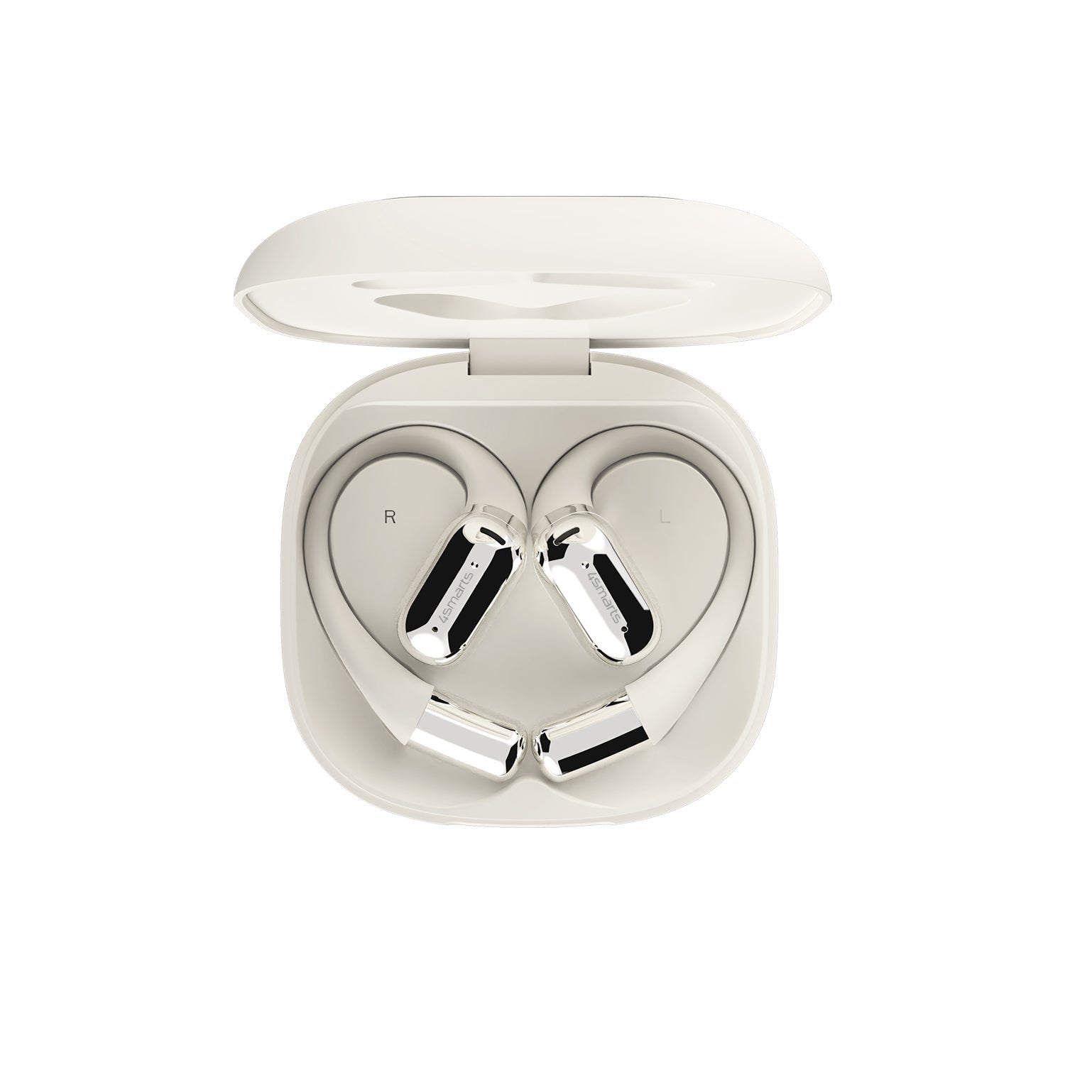 4smarts Open-Ear Azultooth Kopfhrer Skybuds Ai Screen, Beige