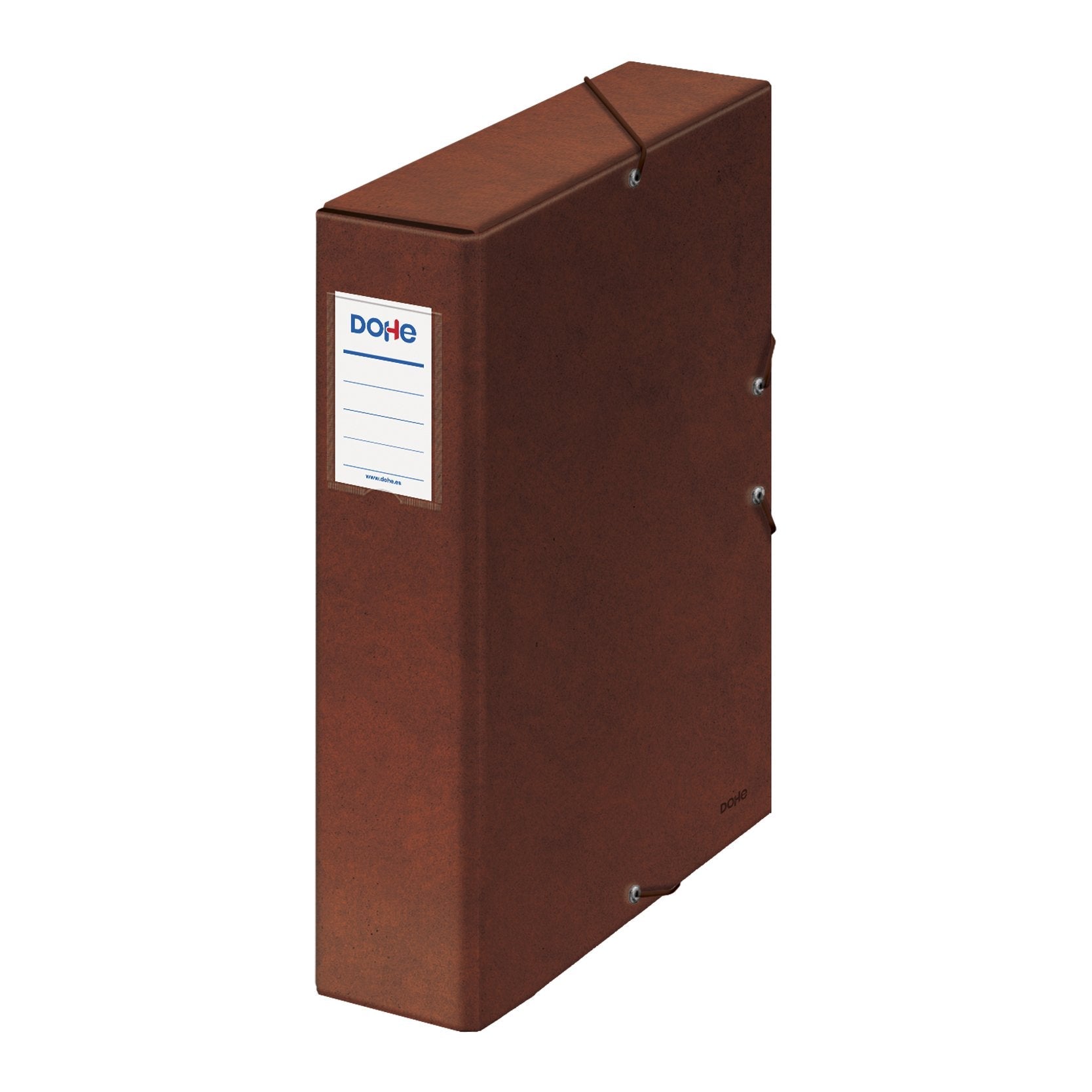 Dohe Cajas De Proyectos Carton Compacto Con Gomas Y Lomo De 7cm Marron