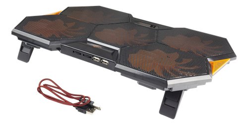 Deltaco Gam-072 Almohadilla Fría 1300 Rpm Negro, Naranja