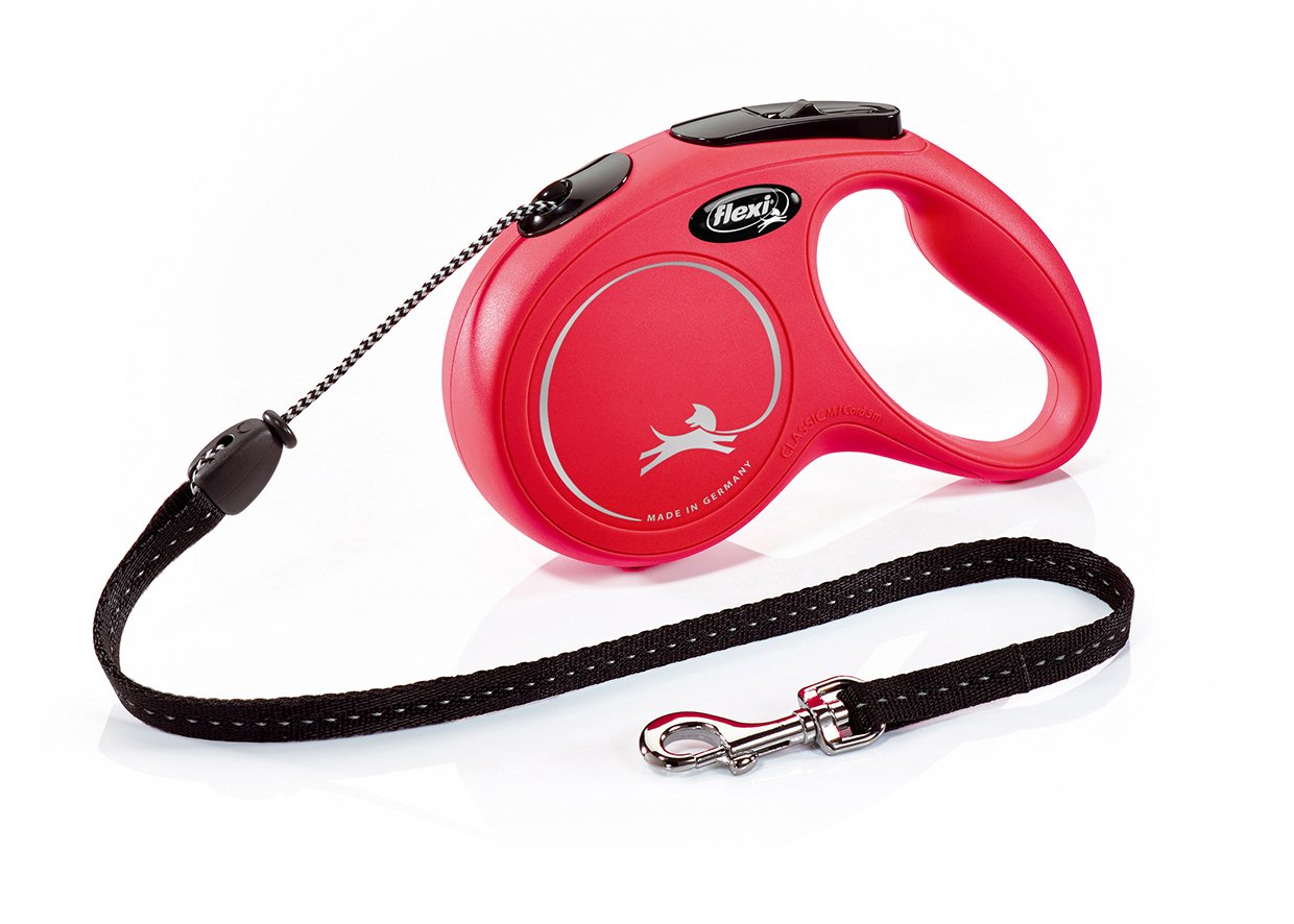 Flexi New Classic M 5 M Rojo Perro Correa Retráctil