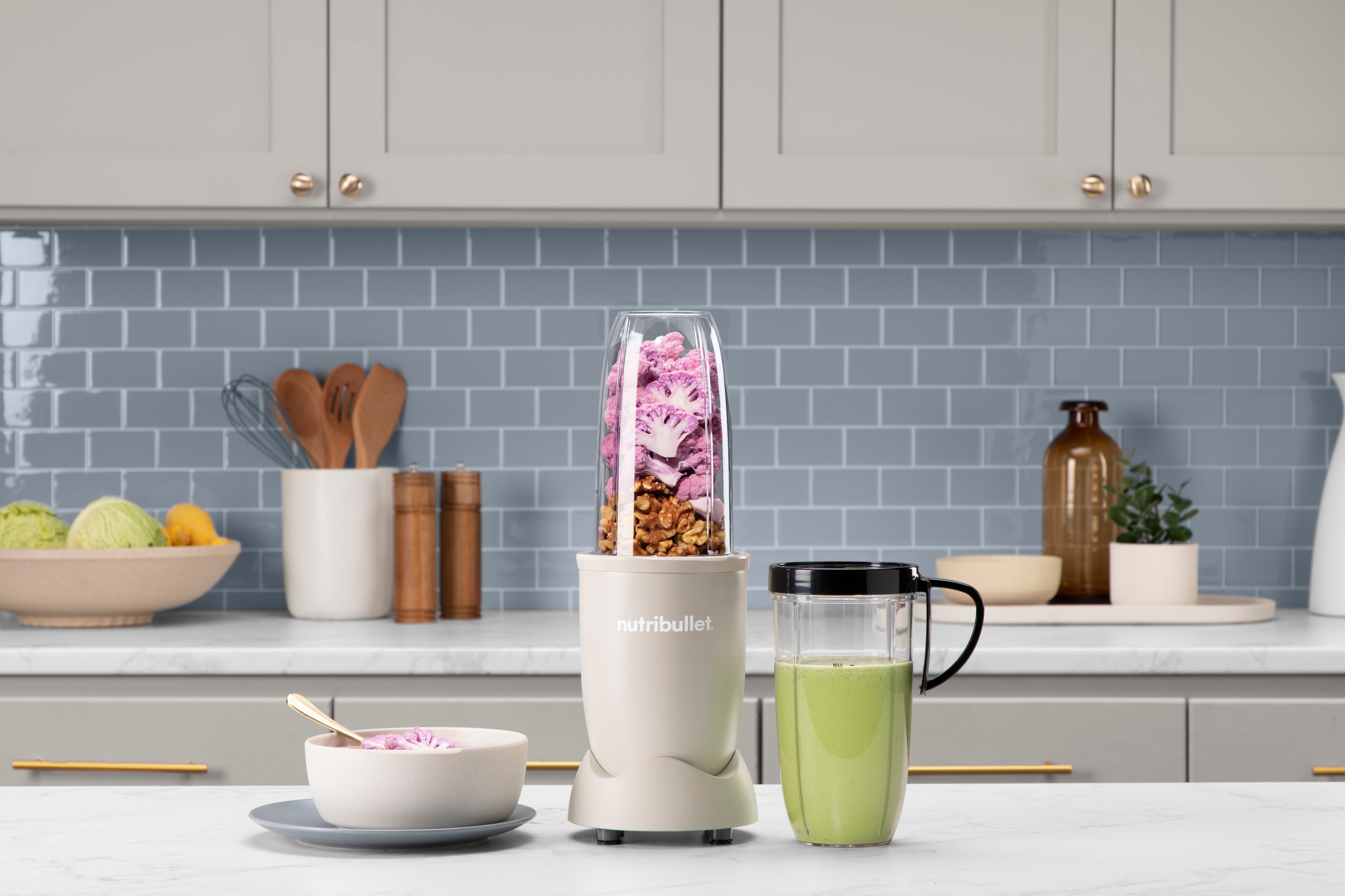 EAN 8006447003019 - NutriBullet NB907MASN licuadora 0,9 L Licuadora de vaso 900 W Beige imagen 5