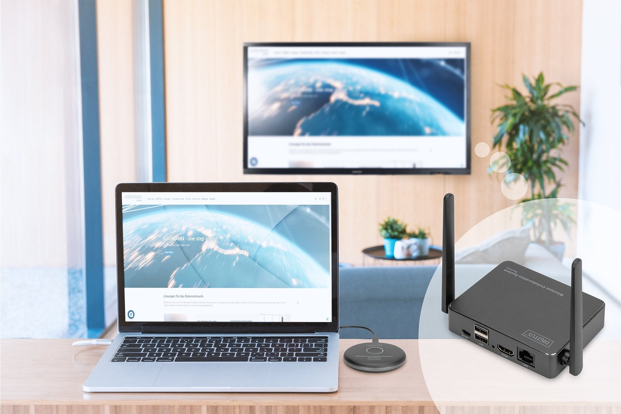 Digitus Wireless Collaboration System Hdmi/2xtx/1xrx