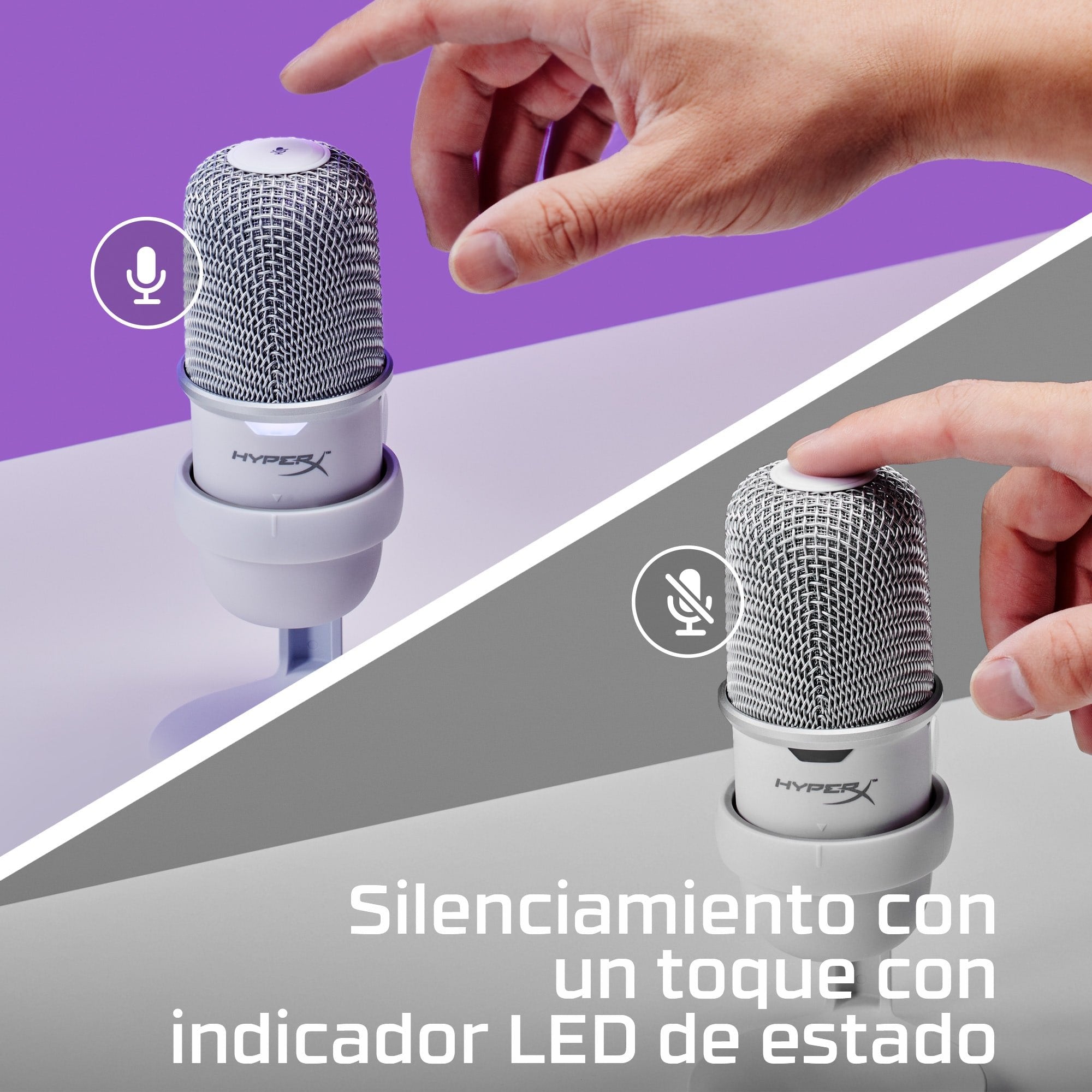 EAN 0196188736920 - HyperX SoloCast - USB Microphone (White) Micrófono para videoconsola imagen 10