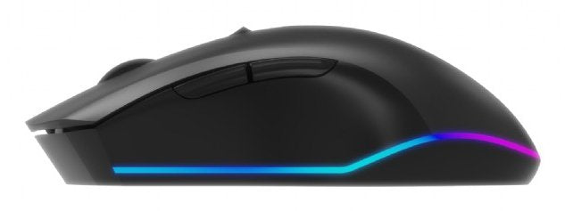Raton Gaming Gembird Rgb Inalambrico Recargable De 6 Botones "Firebolt" Negro