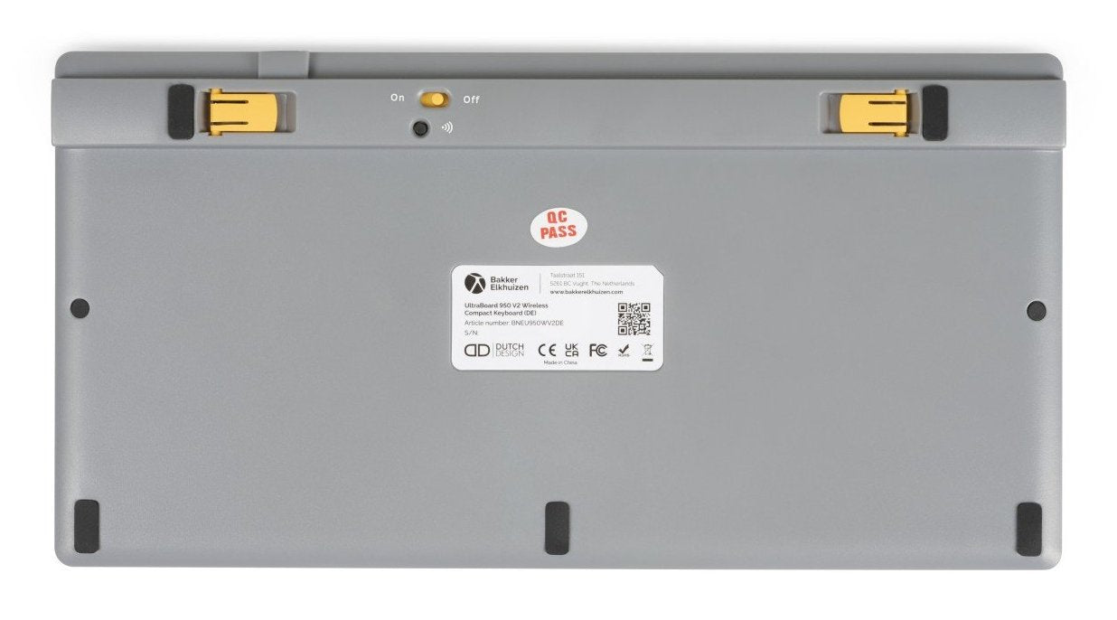 EAN 8719274677444 - BakkerElkhuizen UltraBoard 950 V2 teclado Hogar USB + Bluetooth QWERTZ Alemán Gris Oscuro, Gris claro imagen 6