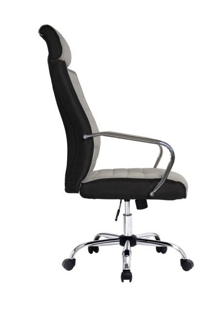 Silla De Oficina Equip Respaldo Medio Color Gris Recubrimiento Pu De Alta Calidaddiseño Ergonomico