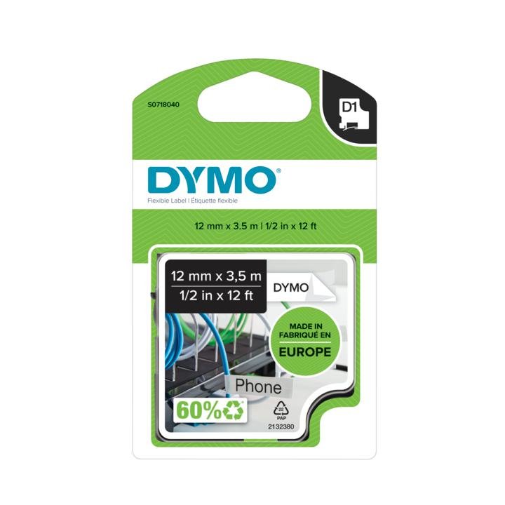 EAN 5411313169578 - DYMO D1 Durable - Black on White - 12mm cinta para impresora de etiquetas imagen 2