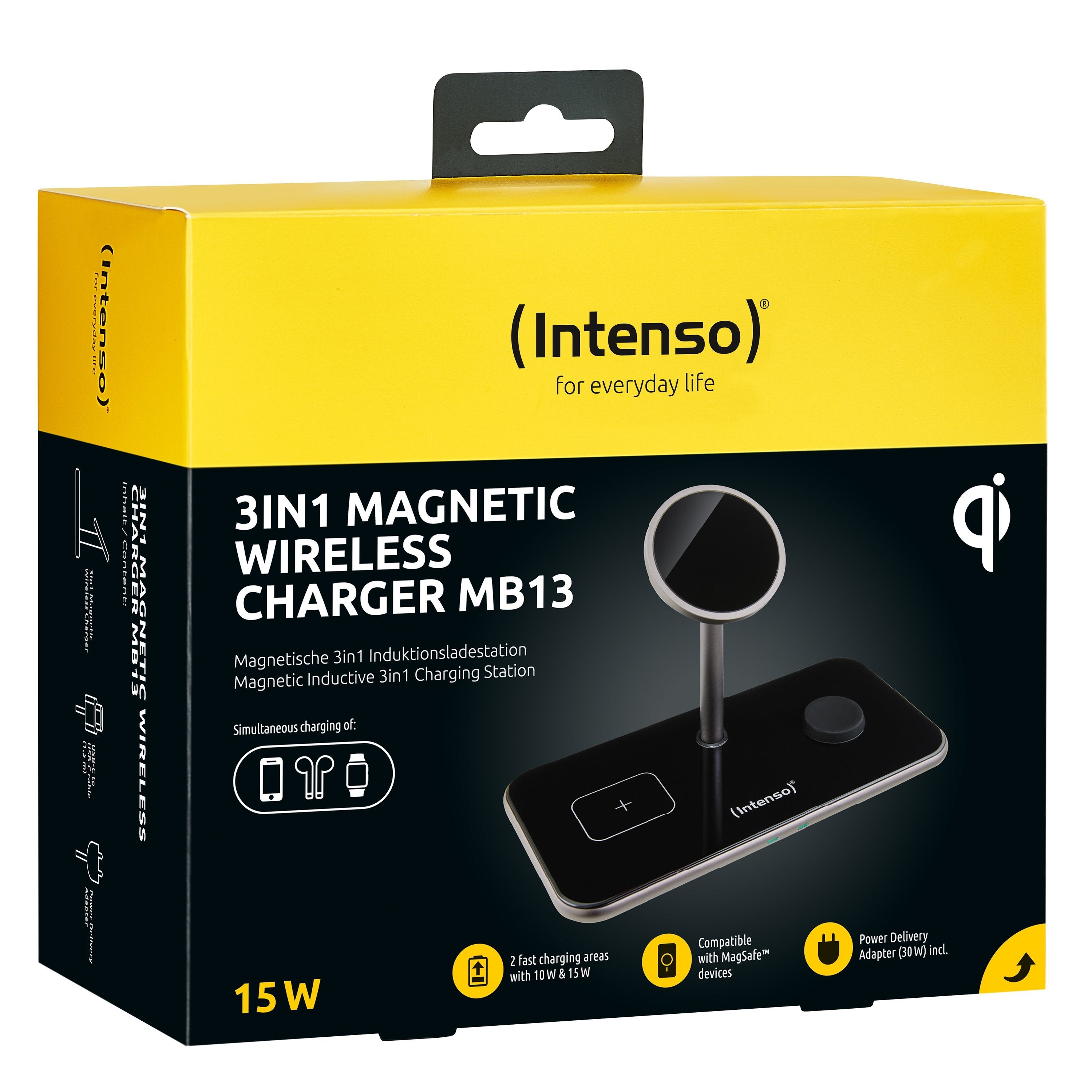 Intenso Cargador Inalámbrico Mb13 3en1 7410810
