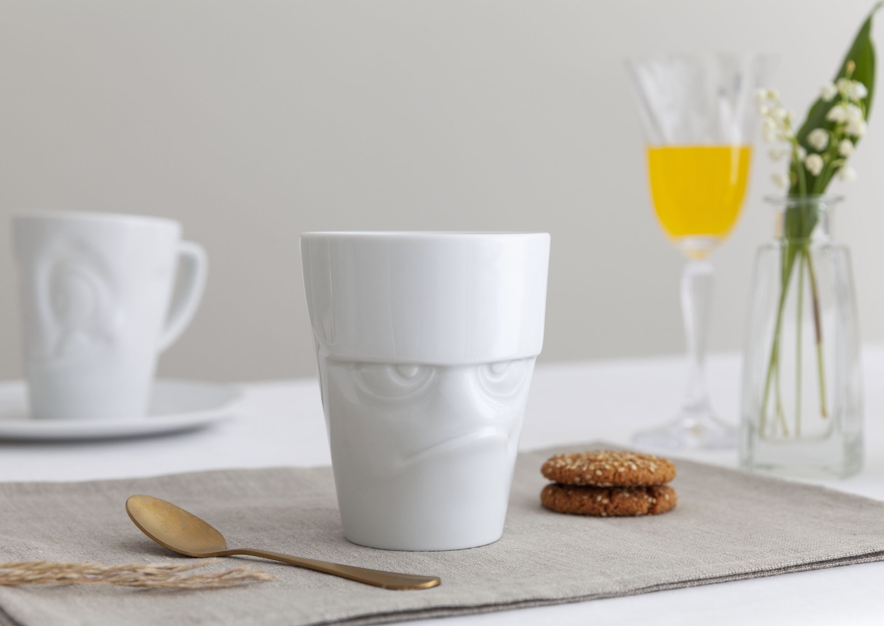 Fiftyeight Henkelbecher 350ml - Grummelig Blanco