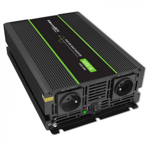 EAN 5901878519357 - Qoltec Monolith adaptador e inversor de corriente Auto 4000 W Negro imagen 1