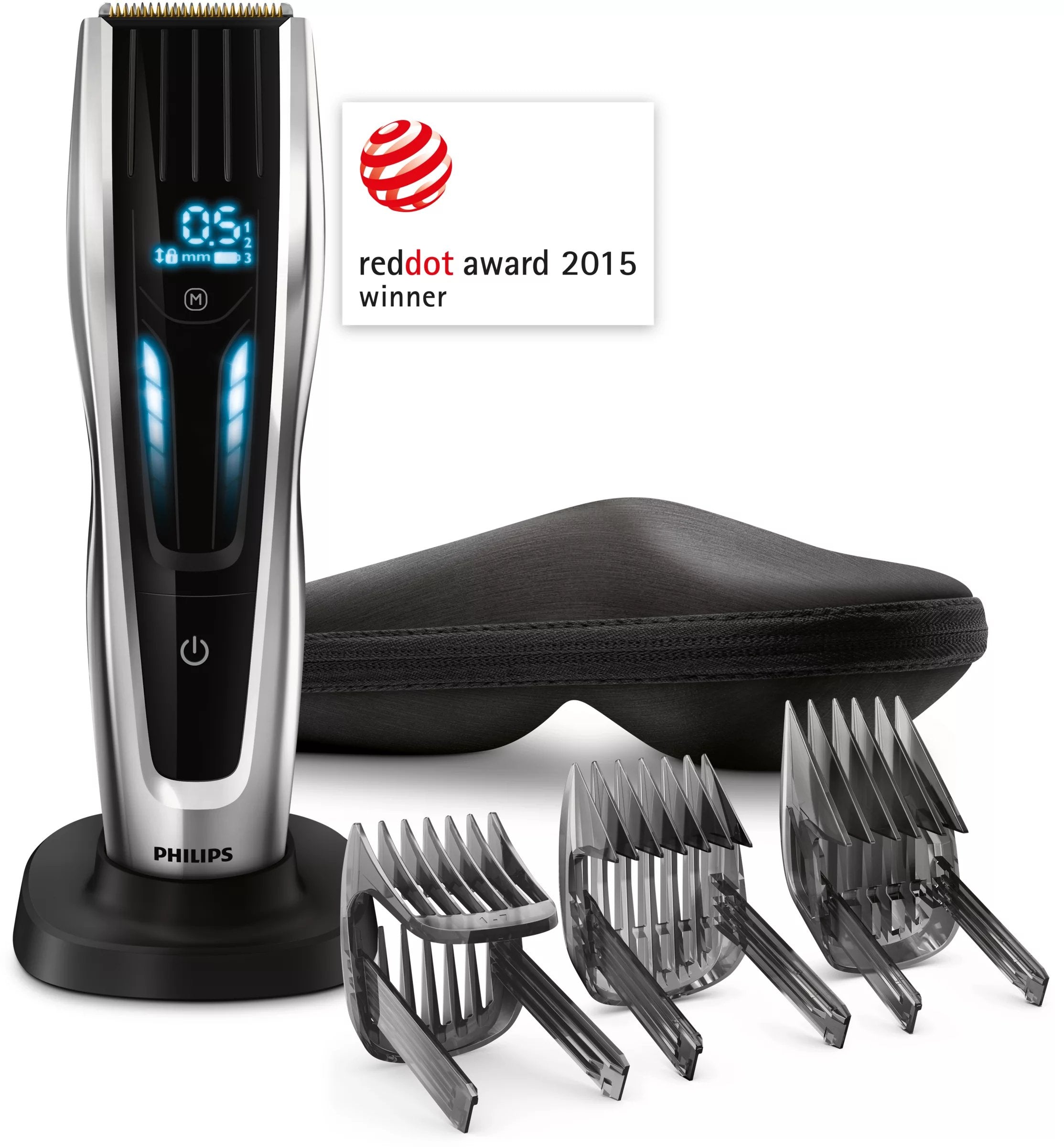 EAN 8710103724759 - Philips HAIRCLIPPER Series 9000 HC9450/20 cortadora de pelo y maquinilla Negro, Plata 400 Ión de litio imagen 2