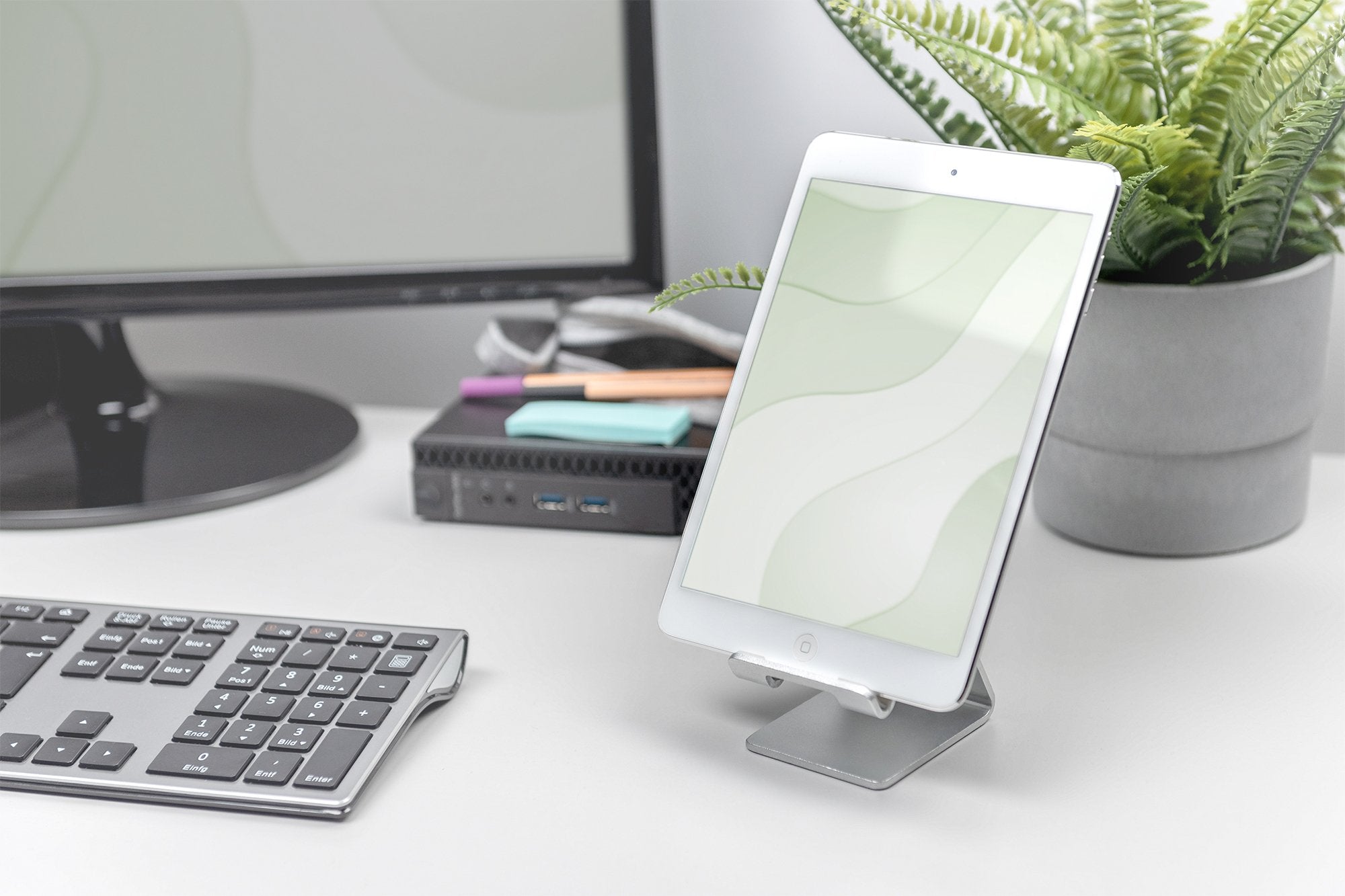 Digitus Smartphone Tablet-Ständer Bis Zu 10'', Plata, Alu