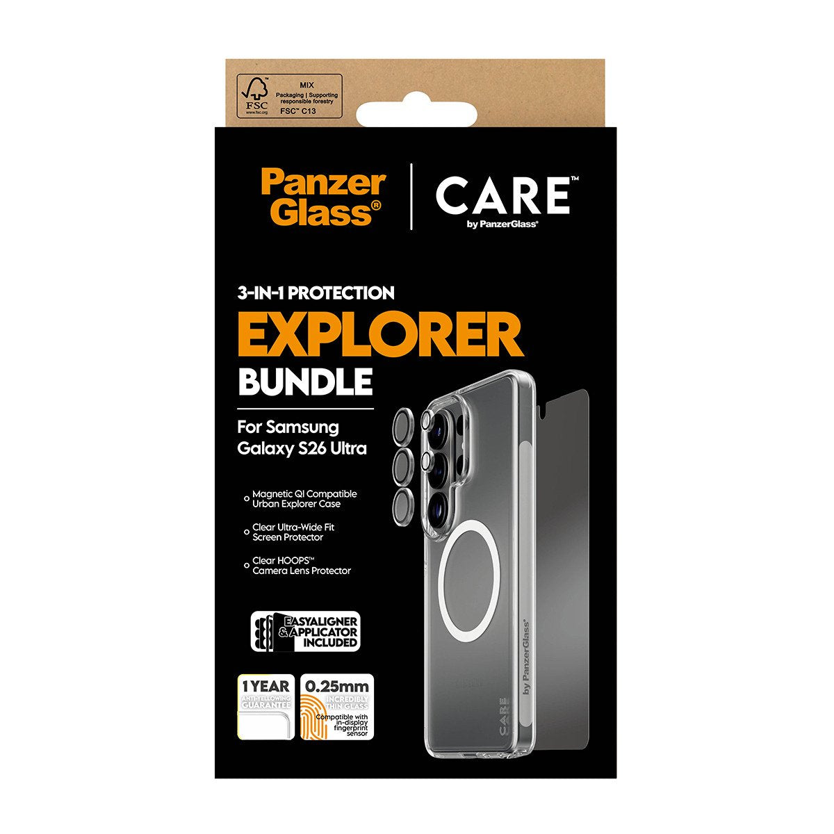 EAN 5715685034527 - PanzerGlass ® | CARE™ by ® 3-in-1 Bundle Samsung Galaxy S26 Ultra Protector de pantalla 1 pieza(s) imagen 3