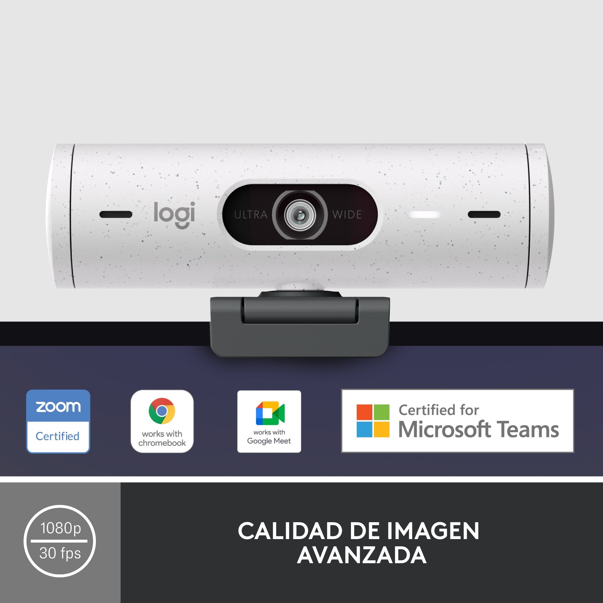 EAN 5099206104921 - Logitech 960-001428 cámara web 4 MP 1920 x 1080 Pixeles USB Blanco imagen 9