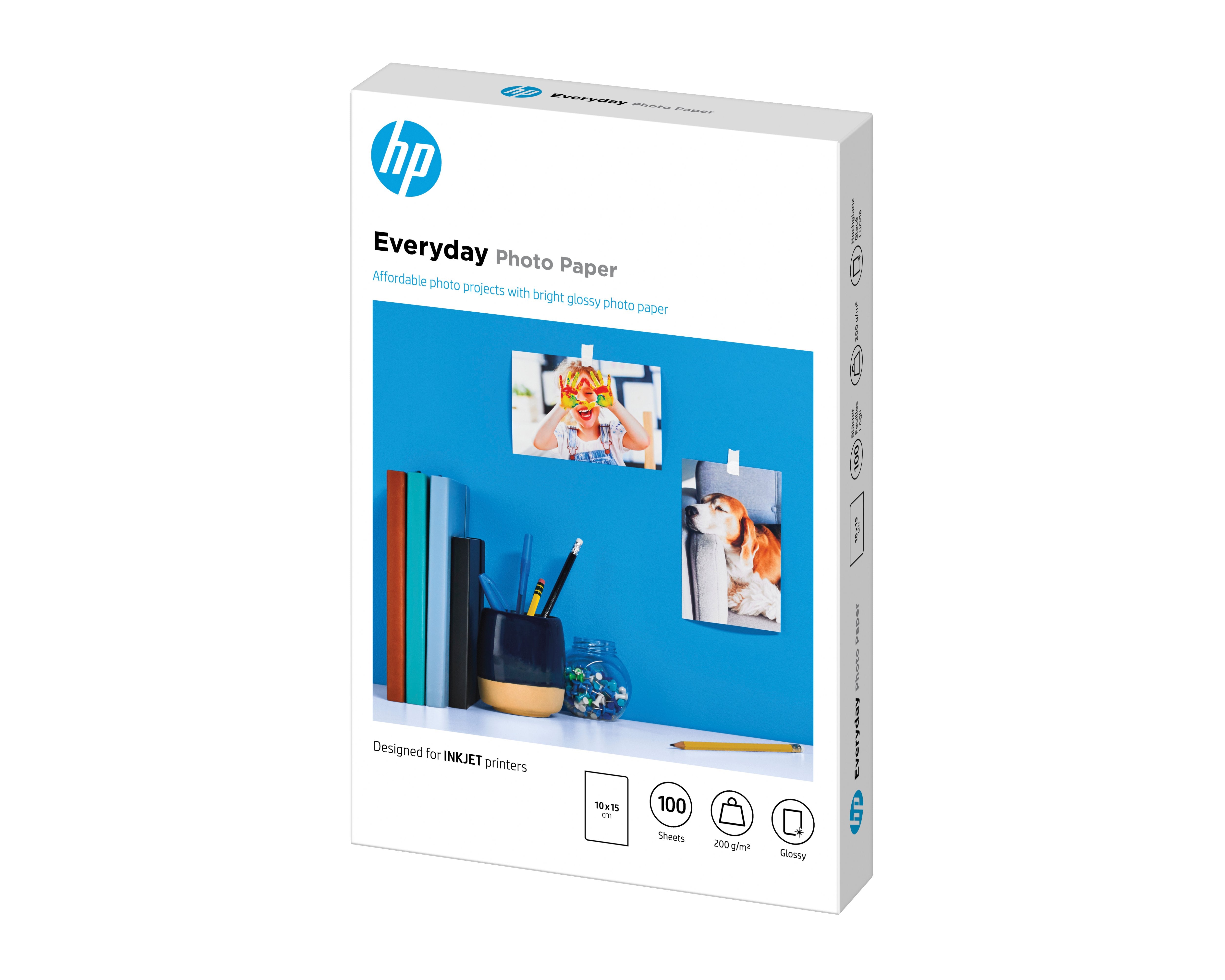 EAN 0886111974887 - HP Everyday Glossy Photo Paper-100 sht/10 x 15 cm Blanco Brillo imagen 2
