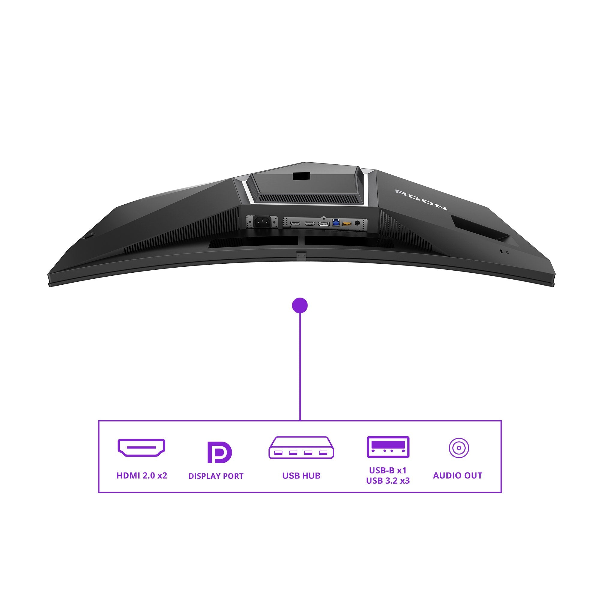 EAN 4038986112444 - AOC AG346UCDAM pantalla para PC 86,4 cm (34") 3440 x 1440 Pixeles Negro, Gris imagen 4
