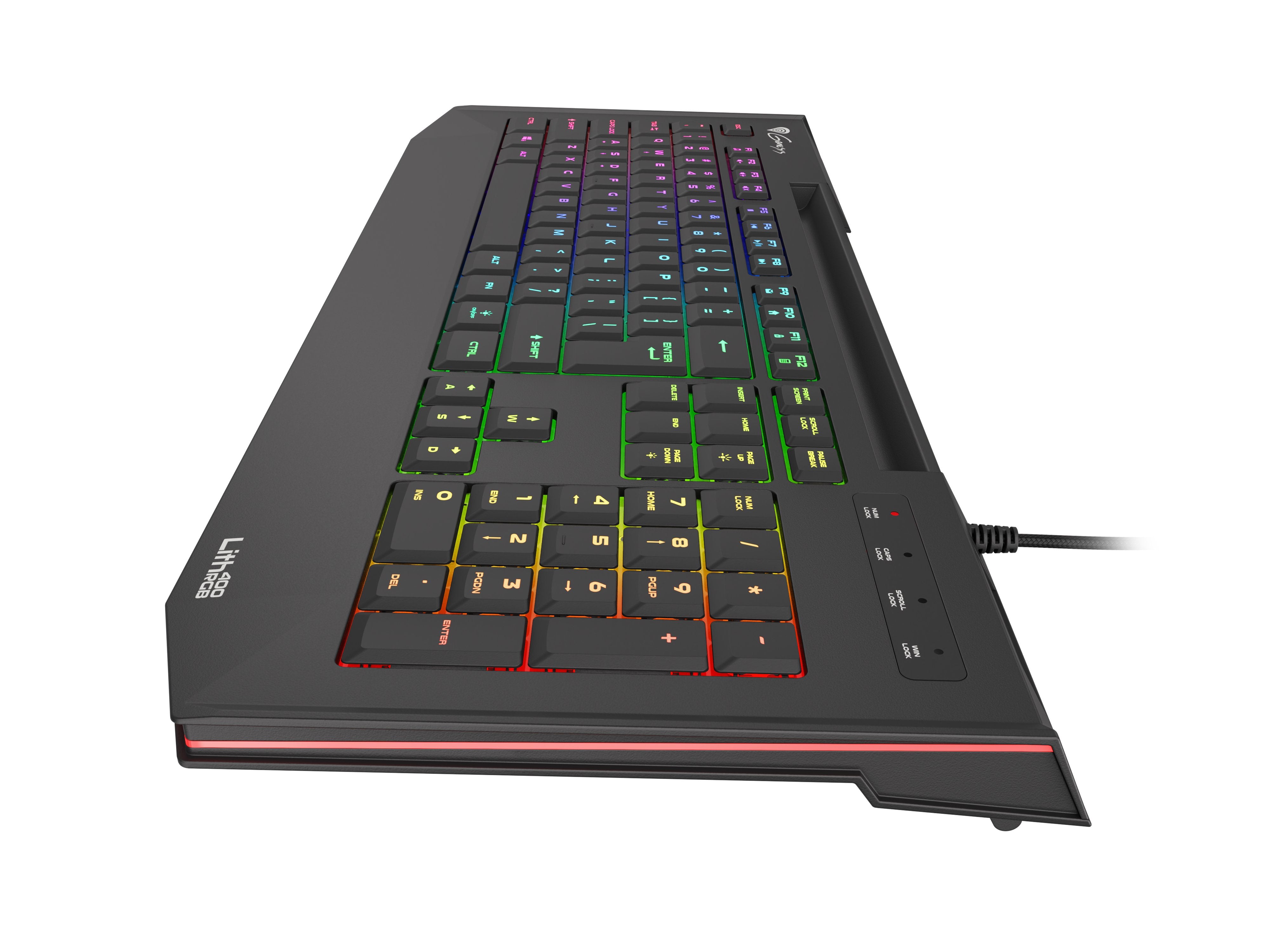 EAN 5901969417968 - GENESIS Lith 400 RGB teclado Juego USB QWERTY Internacional de EE.UU. Negro imagen 6