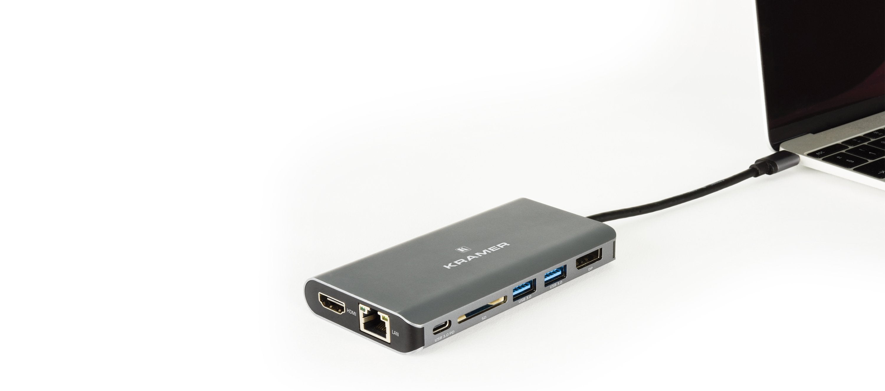 EAN 7291063092450 - Kramer Electronics KDock-3 Alámbrico USB 3.2 Gen 1 (3.1 Gen 1) Type-C Negro, Plata imagen 3