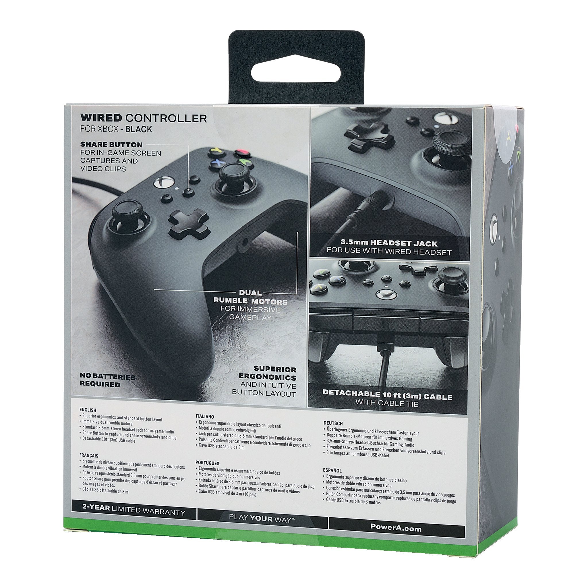 Mando Gaming Powera Para Xbox X/S Negro