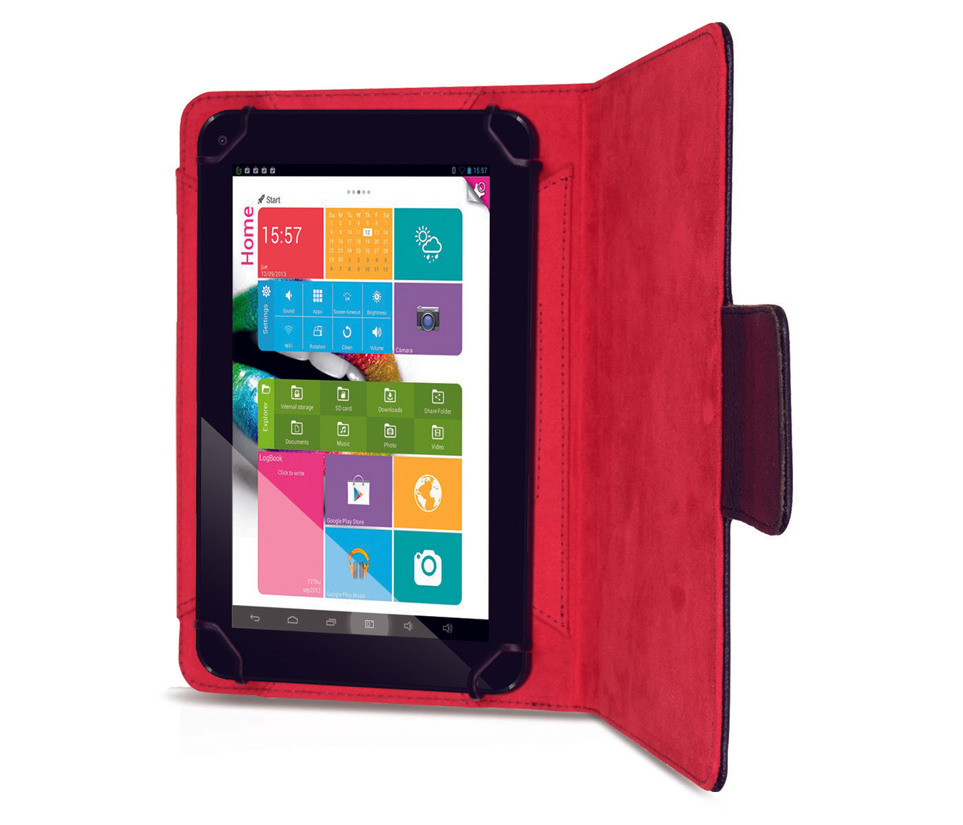 Funda Phoenix Universal Para Tablet / Ipad / Ebook Hasta 7'' Negra