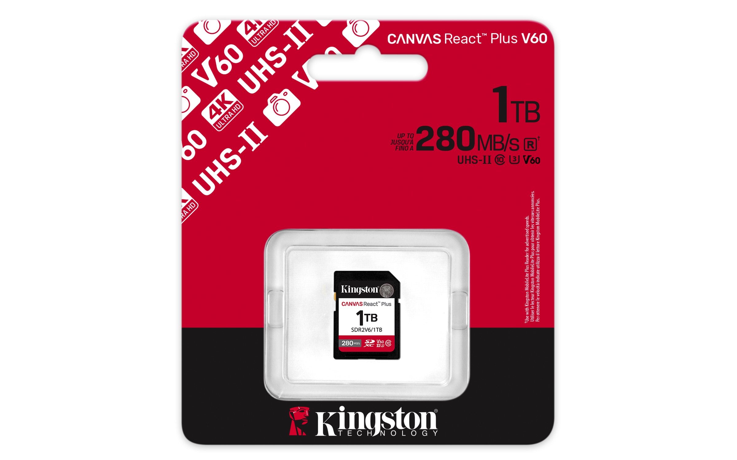 EAN 0740617340556 - Kingston Technology Canvas React Plus 1 TB SDXC UHS-II Clase 10 imagen 3