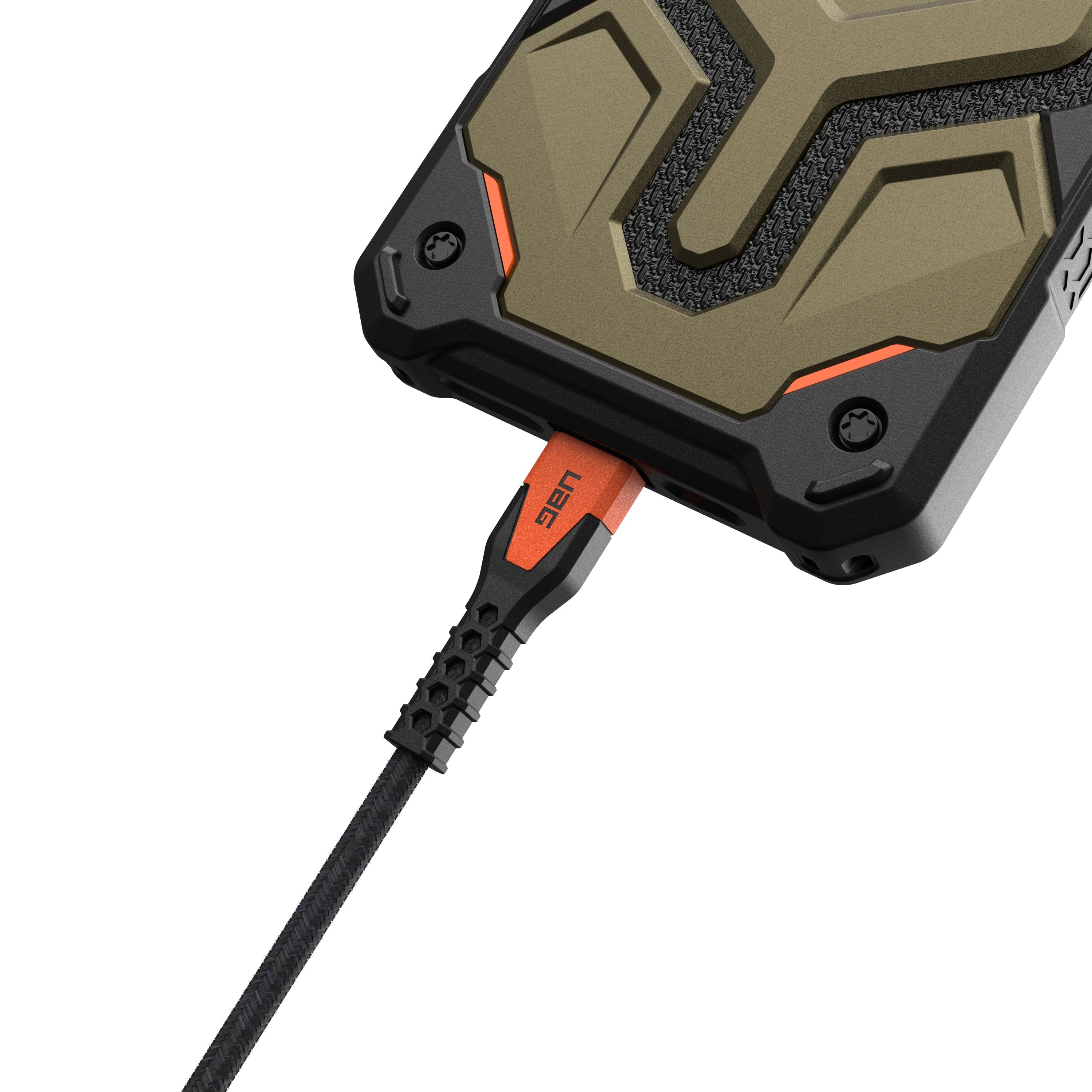 Urban Armor Gear Kevlar Cable Usb 1,5 M Usb 2.0 Usb C Negro, Naranja