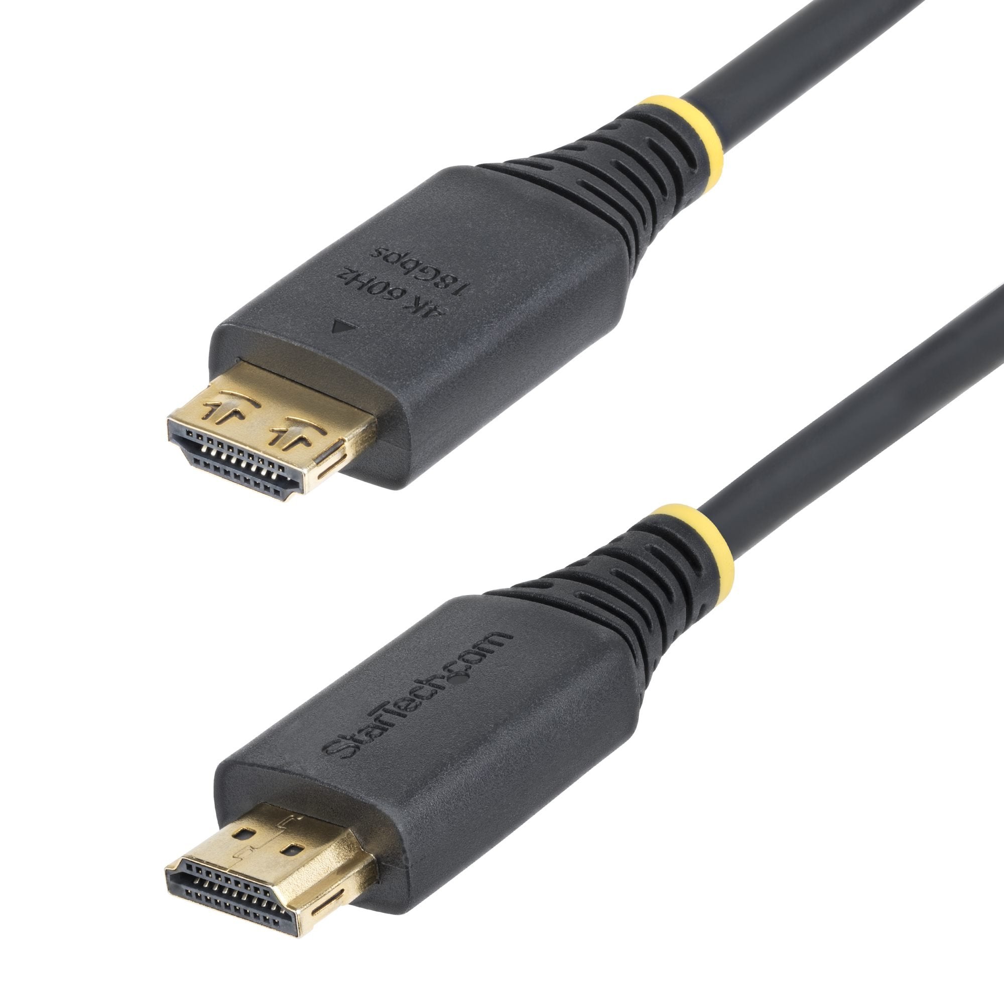 Startech.Com 6ft High Speed Hdmi Cable W/Gripping Connectors, 4k 60hz - Hdmi-Cable Mit Ethernet - 1.8 M