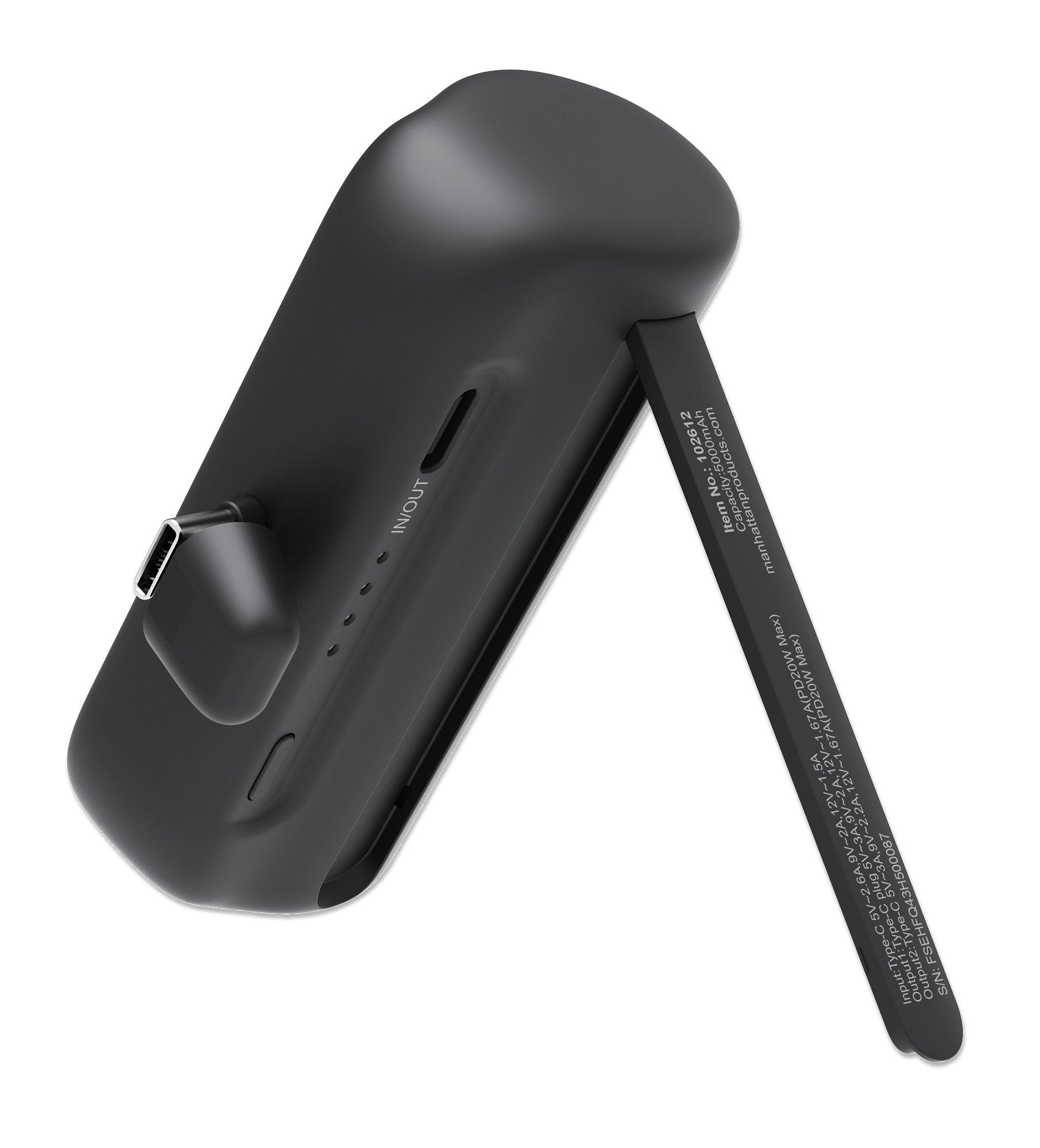 Manhattan Pd Powerbank 5000mah Typ-C M. 20w Negro
