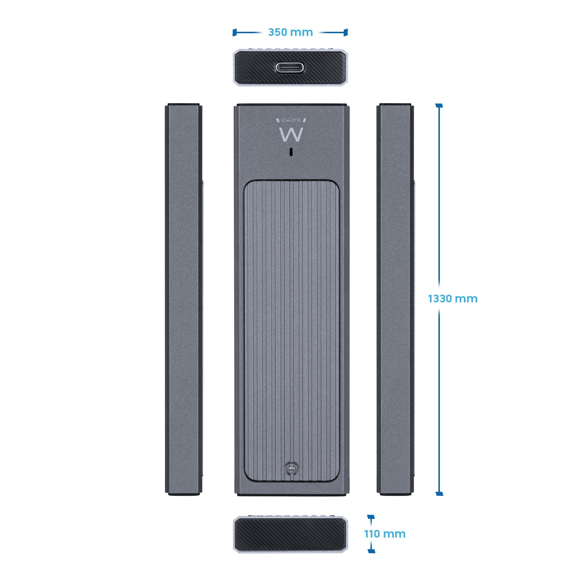 EAN 8052101433241 - Ewent EW7022 caja para disco duro externo Caja externa para unidad de estado sólido (SSD) Gris M.2 imagen 3