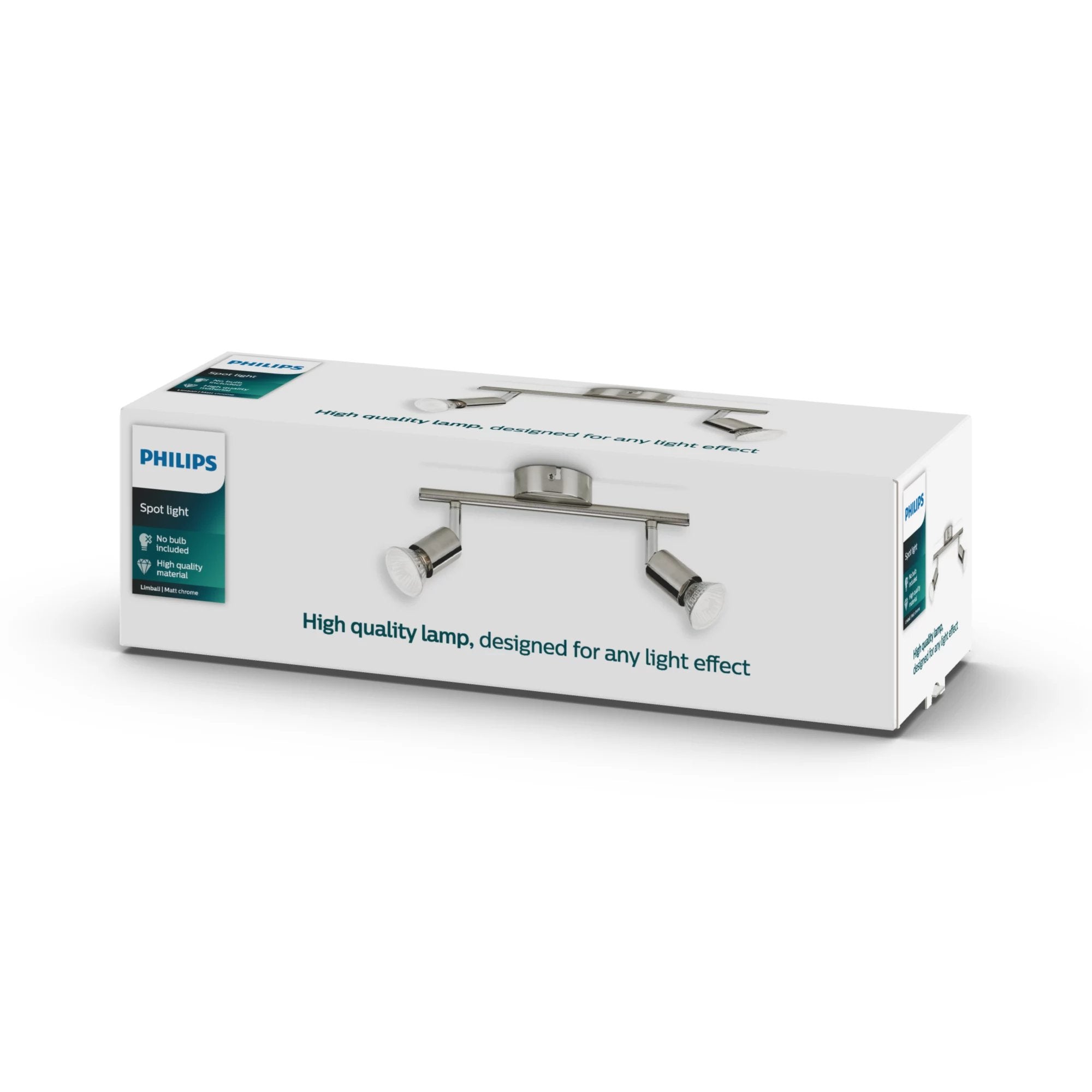 Regleta 2 Elementos Mod. Limbali Gu10 28,5x10x15,5cm Philips