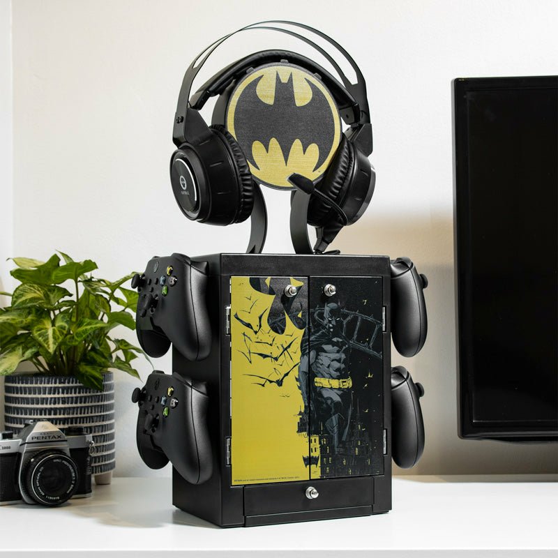 Soporte Para Accesorios De Casillero Para Juegos Dc Comics - Logotipo De Batman