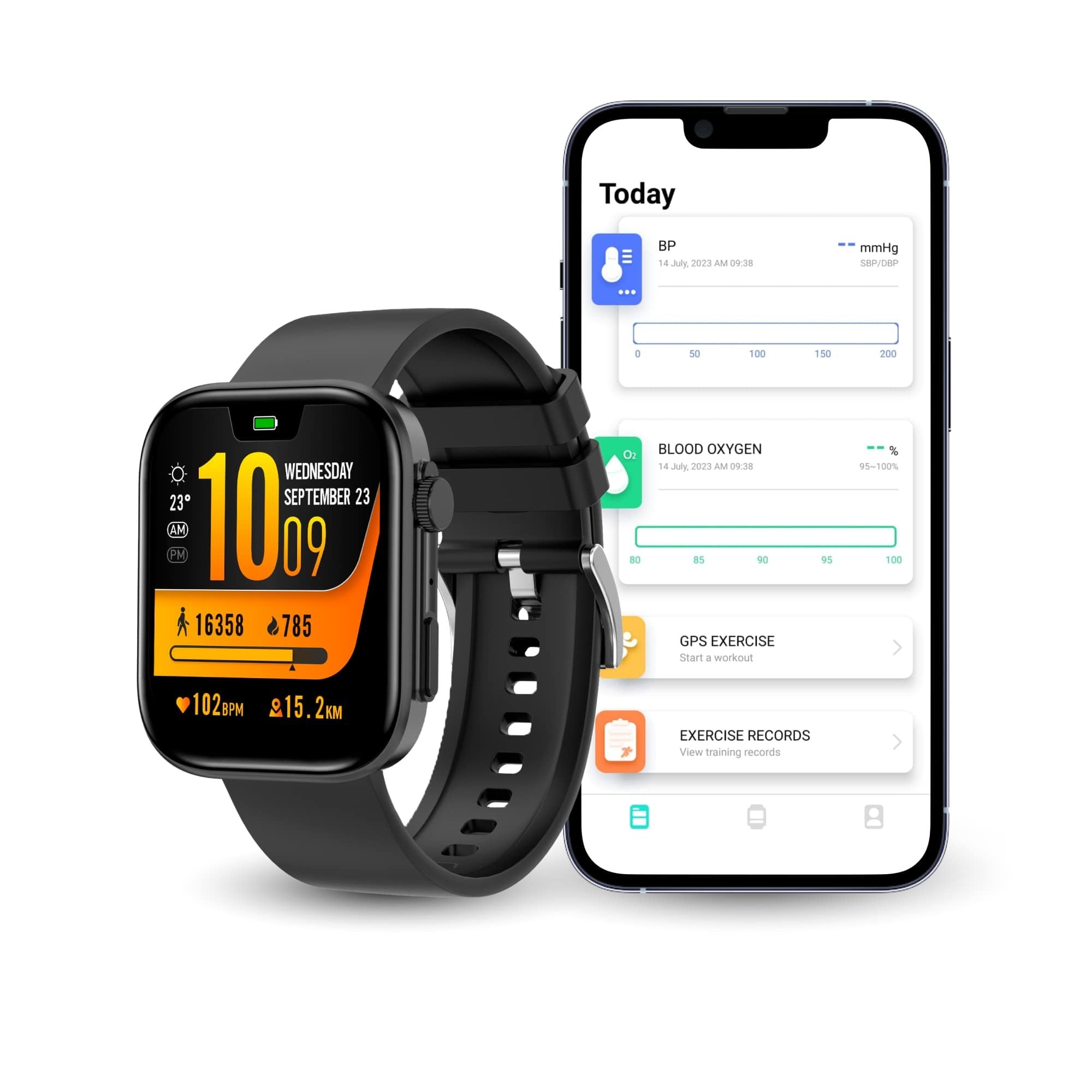 Smartwatch Ksix Contact Lexc002 Black 2.01"
