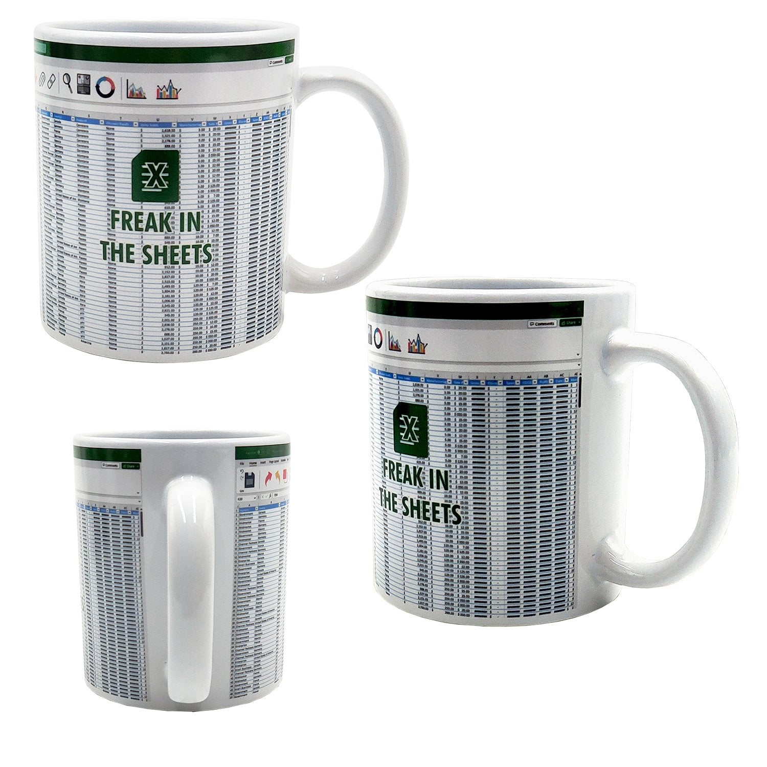 Taza Mad Monkey "Freek In The Sheets" 300ml Blanca