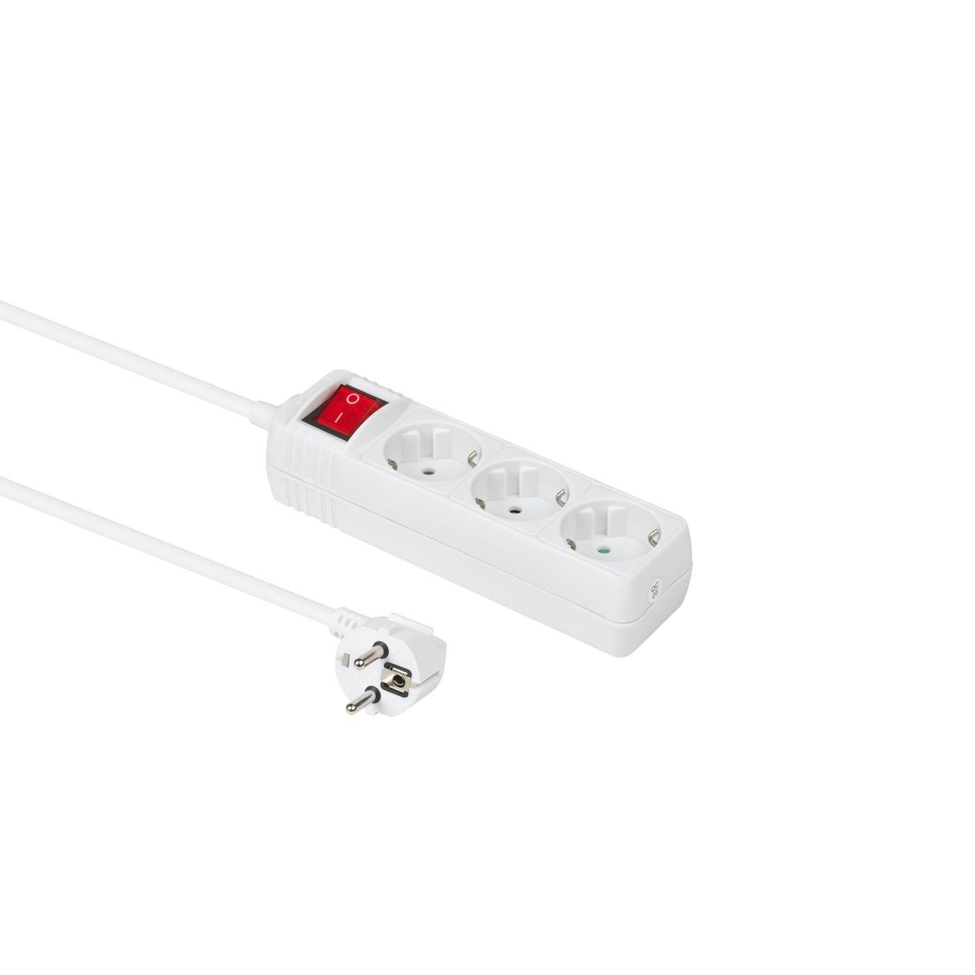 Microconnect Gru003w-Switch Base Múltiple 1,5 M 3 Salidas Ac Interior Blanco