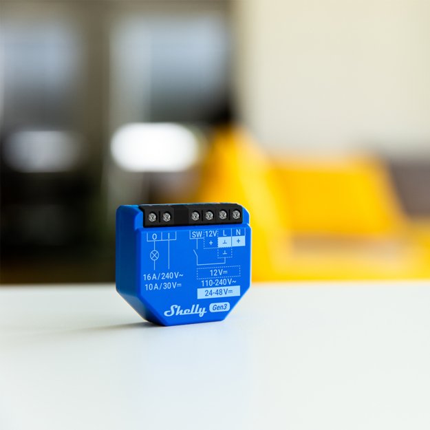 Shelly 1 Gen3 Azul - Relé Inteligente Wifi