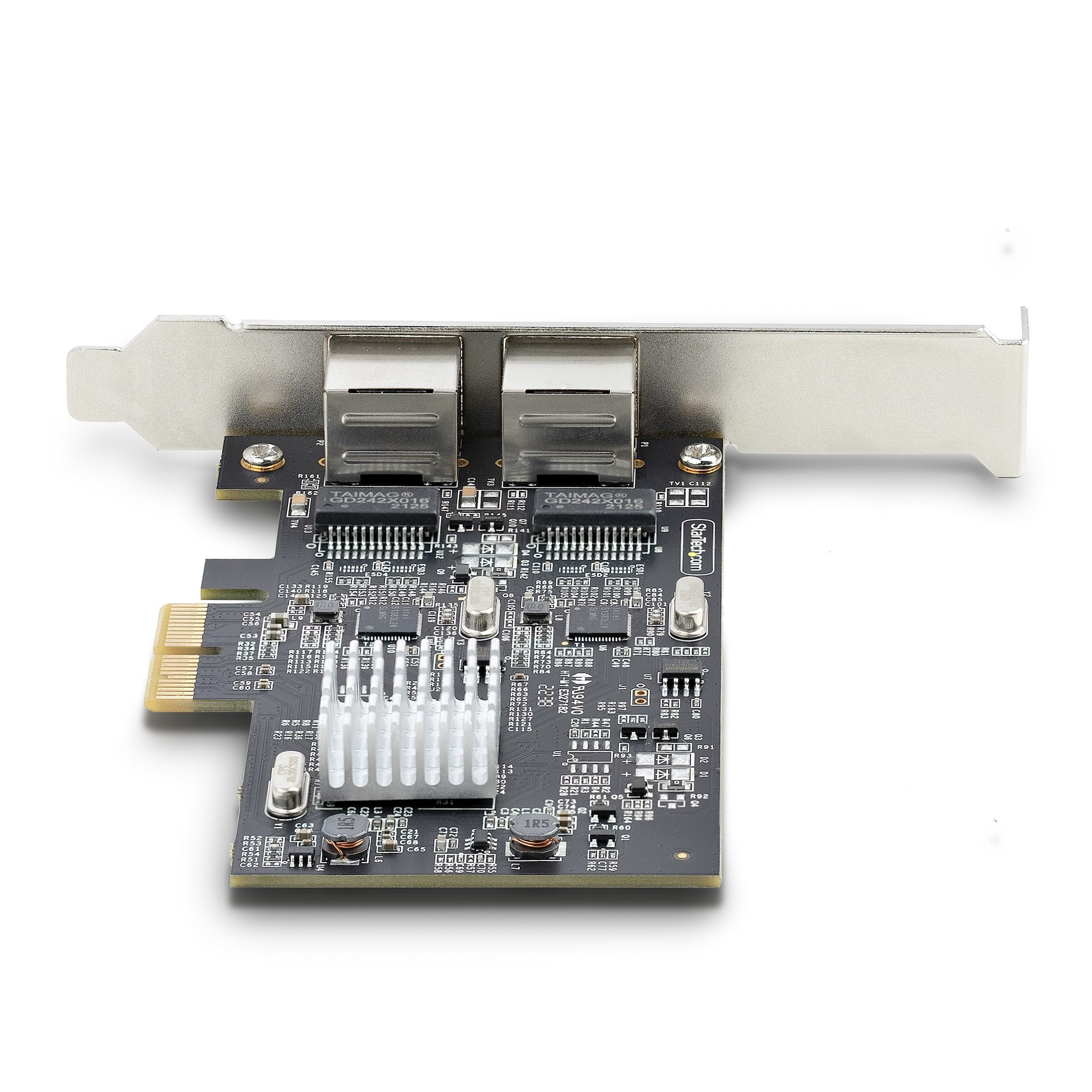 Startech.Com Tarjeta Pci Express De Red Ethernet 2 Puertos Nbase-T 2,5g - Nic I225-V - Tarjeta De Red De 2 Puertos Para Ordenador De Sobremesa - Tarjeta Pcie De Red Lan