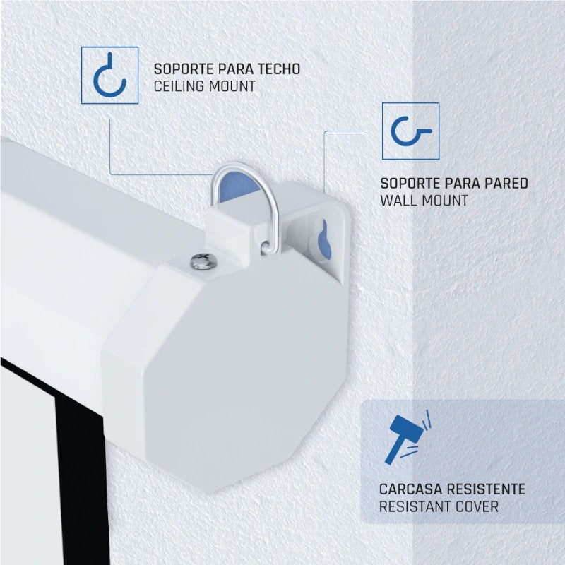 Iggual Pantalla Para Proyector Motorizado 234x131 Cm Cont Remoto 2,69m (106\1) 2,34m 131cm 16:9 Blanco