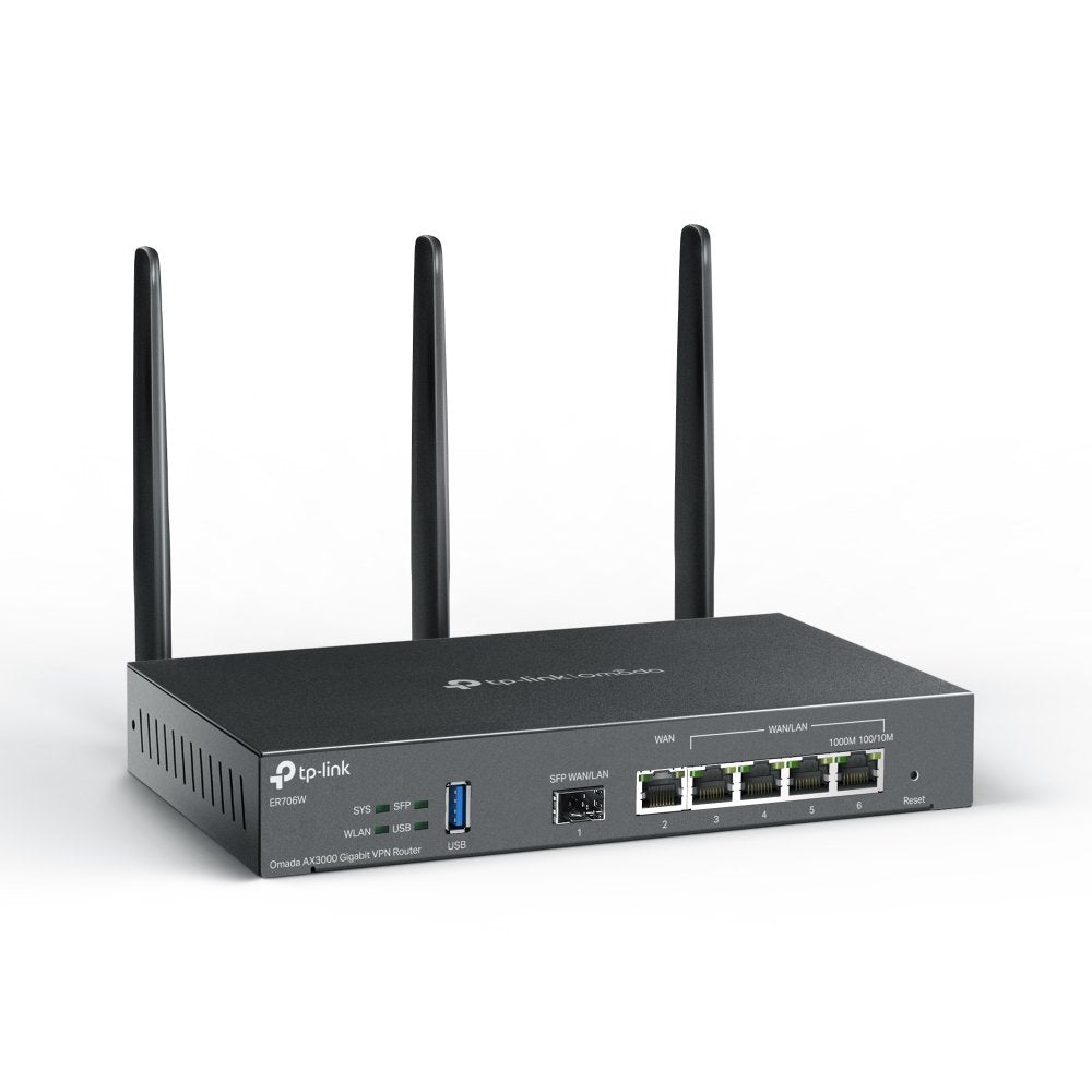 EAN 4895252500691 - TP-Link Omada ER706W router inalámbrico Gigabit Ethernet Doble banda (2,4 GHz / 5 GHz) Negro imagen 2