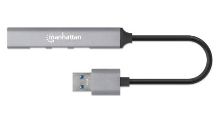 EAN 0766623168427 - Manhattan 168427 hub de interfaz USB 3.2 Gen 1 (3.1 Gen 1) Type-A 5000 Mbit/s Gris imagen 5