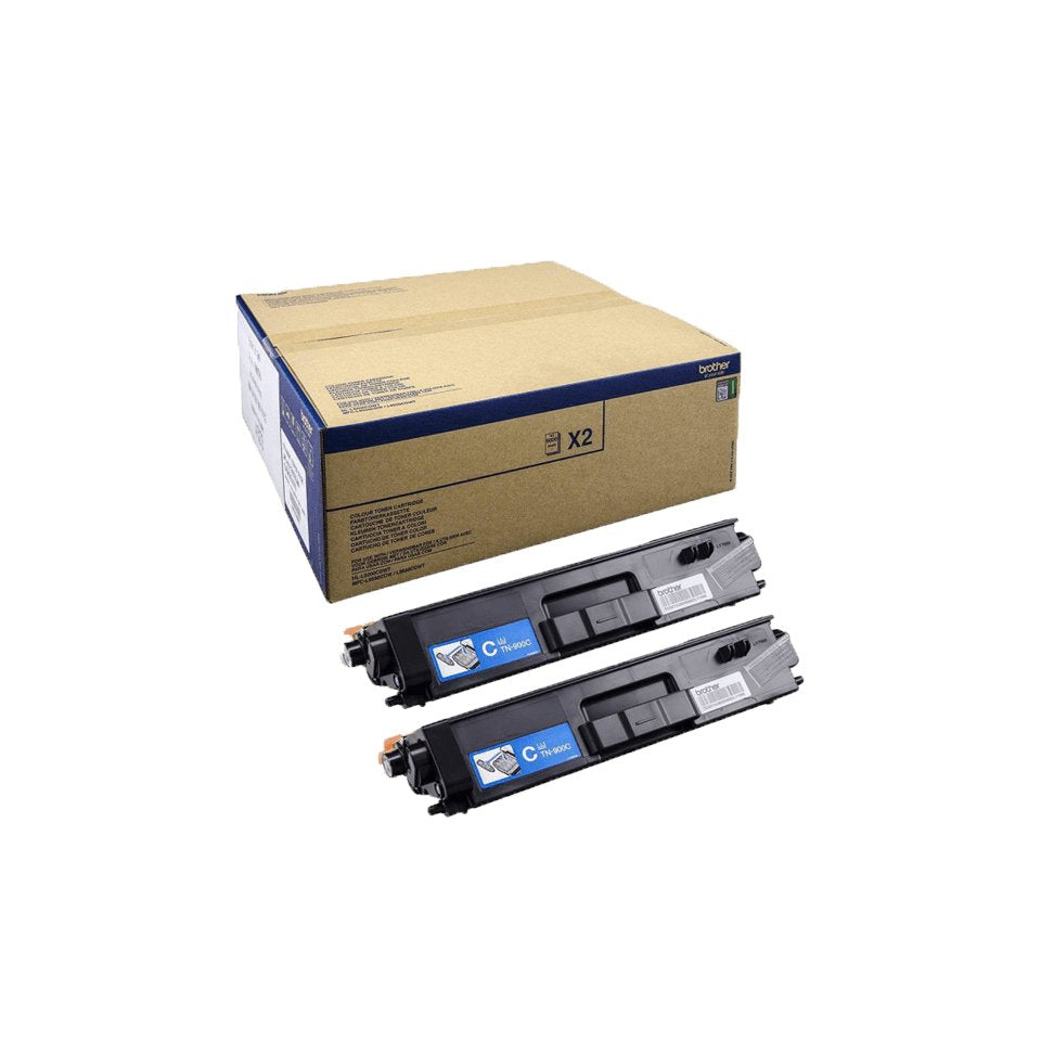 EAN 4977766735148 - Brother TN-900CTWIN cartucho de tóner 2 pieza(s) Original Cian imagen 1