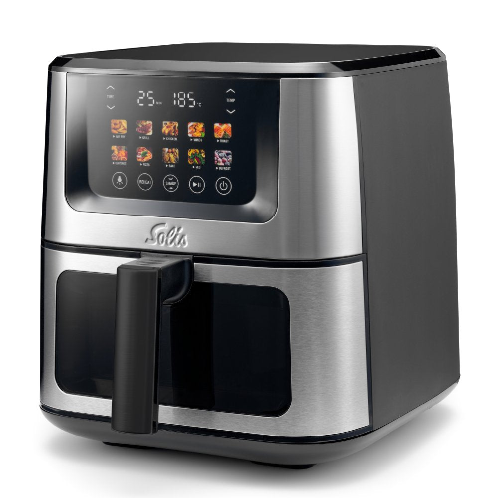 EAN 7611210979784 - Solis Air Fry & Dry XL Sencillo 7,5 L Independiente 1870 W Freidora de aire caliente Negro, Plata imagen 2