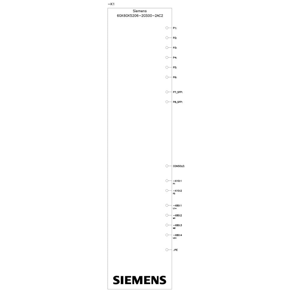 Siemens 6gk5206-2gs00-2ac2 Scalance Xc206-2sfp G 6gk52062gs002ac2 - Switch - 1 Gbps