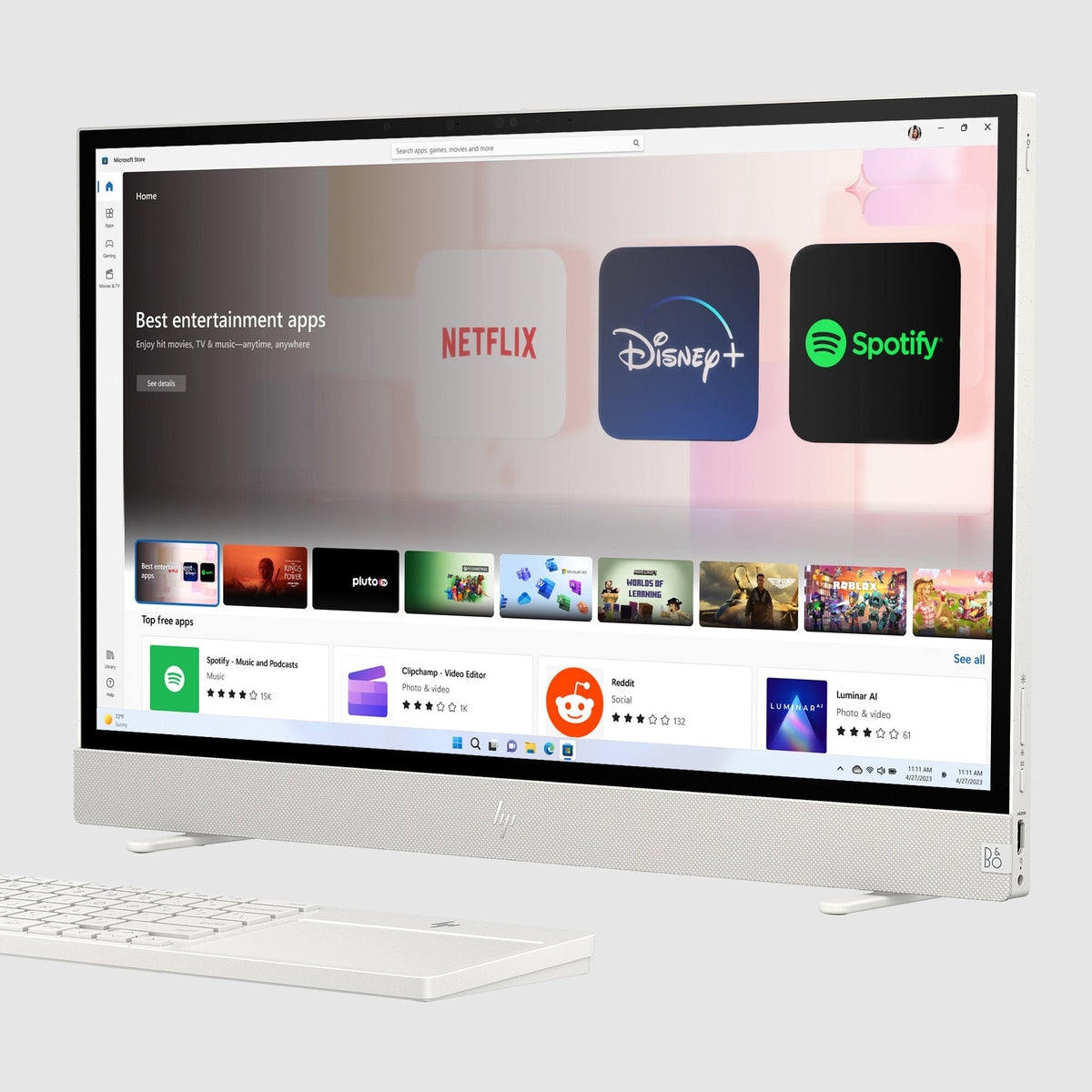 All In One Hp Envy Move 24-Cs0190ns, Intel Core I5-1335u, 16gb, 512gb Ssd, 23,8", W11 - Blanco