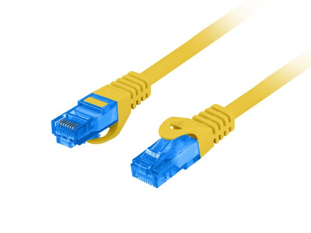 EAN 5901969424720 - Lanberg PCF6A-10CC-0100-Y cable de red Amarillo 1 m Cat6a S/FTP (S-STP) imagen 1
