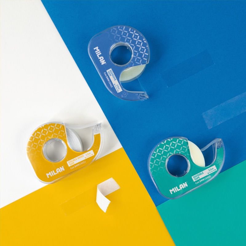 Milan Cinta Adhesiva Doble Cara 15mm X 10m Translúcida